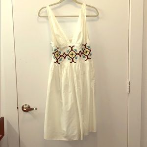 Milly White + Pattern Dress